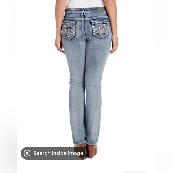 Hydraulic jeans 17/18 lola curvy light wash acid wash bootcut flare jeans - Picture 2 of 9